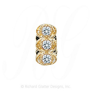 GS069 D - 14 Karat Gold Diamond Slide 